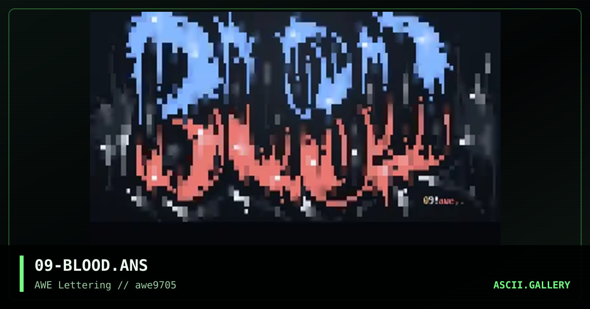 Blood Line, by fluor, 1997