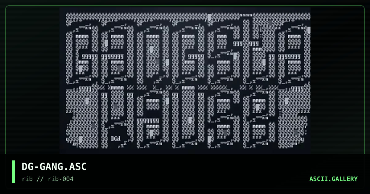 DG-GANG.ASC, by darkgod, 1997