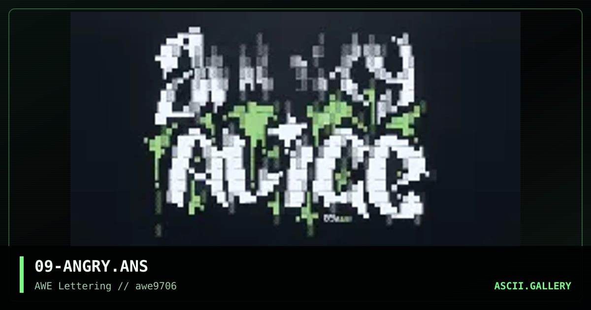 Angry Alice, by fluor, 1997