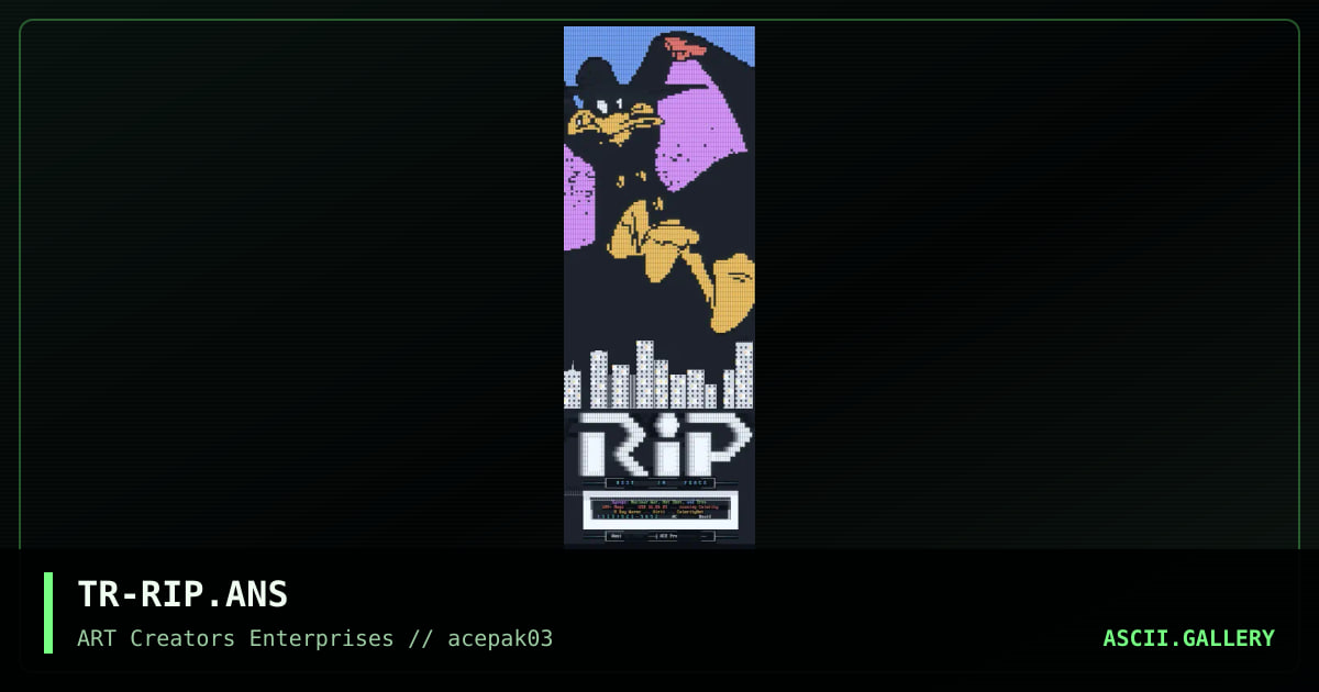 TR-RIP.ANS, by tron, 1993
