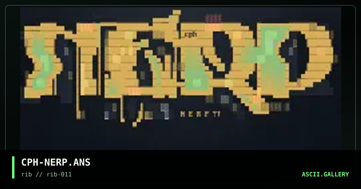 nerp logo, by cyberpunch, 1998