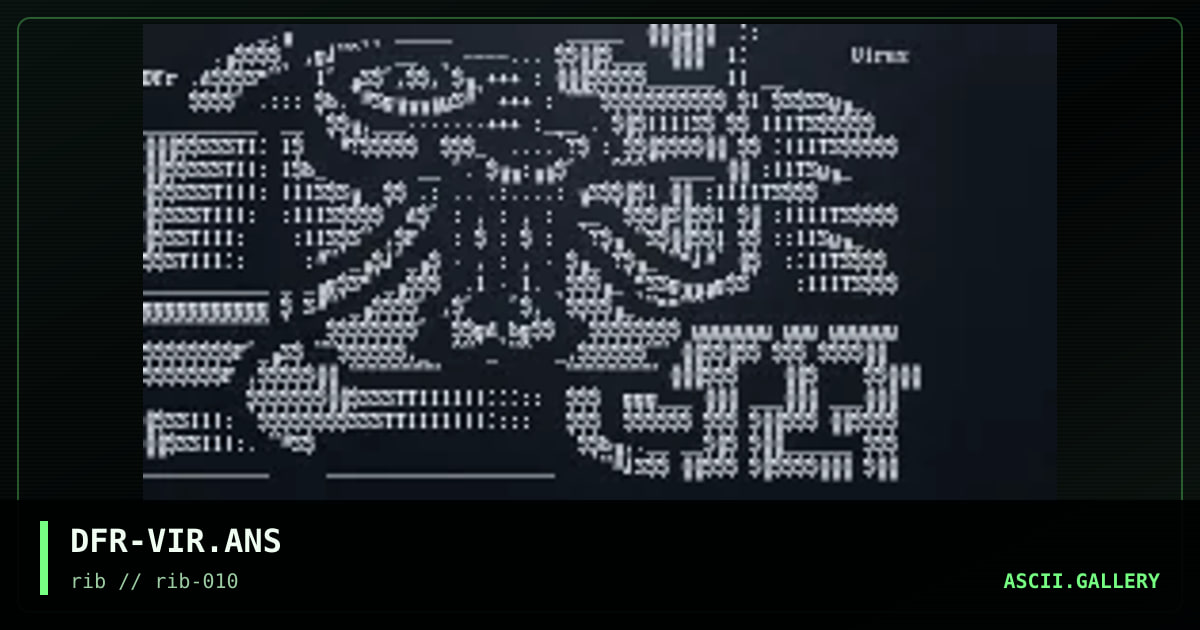 virus, by deflector, 1998
