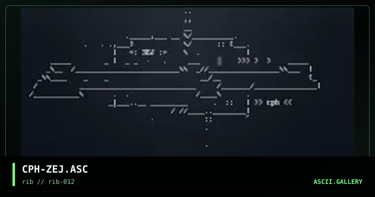 3EJ ascii logo, by cyberpunch, 1998