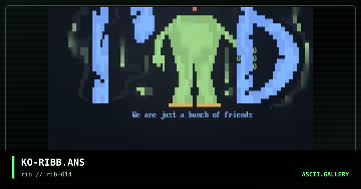 KO-RIBB.ANS, by kingpin octopus, 1998