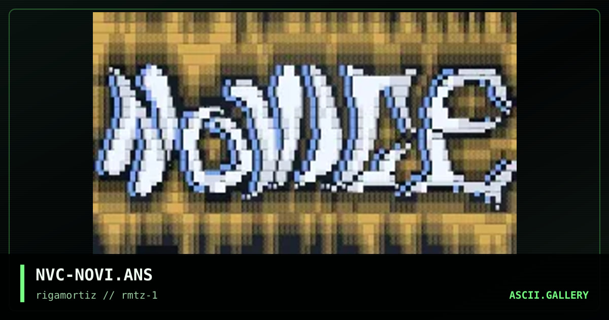 my first N0ViCE pik, by novice, 1996