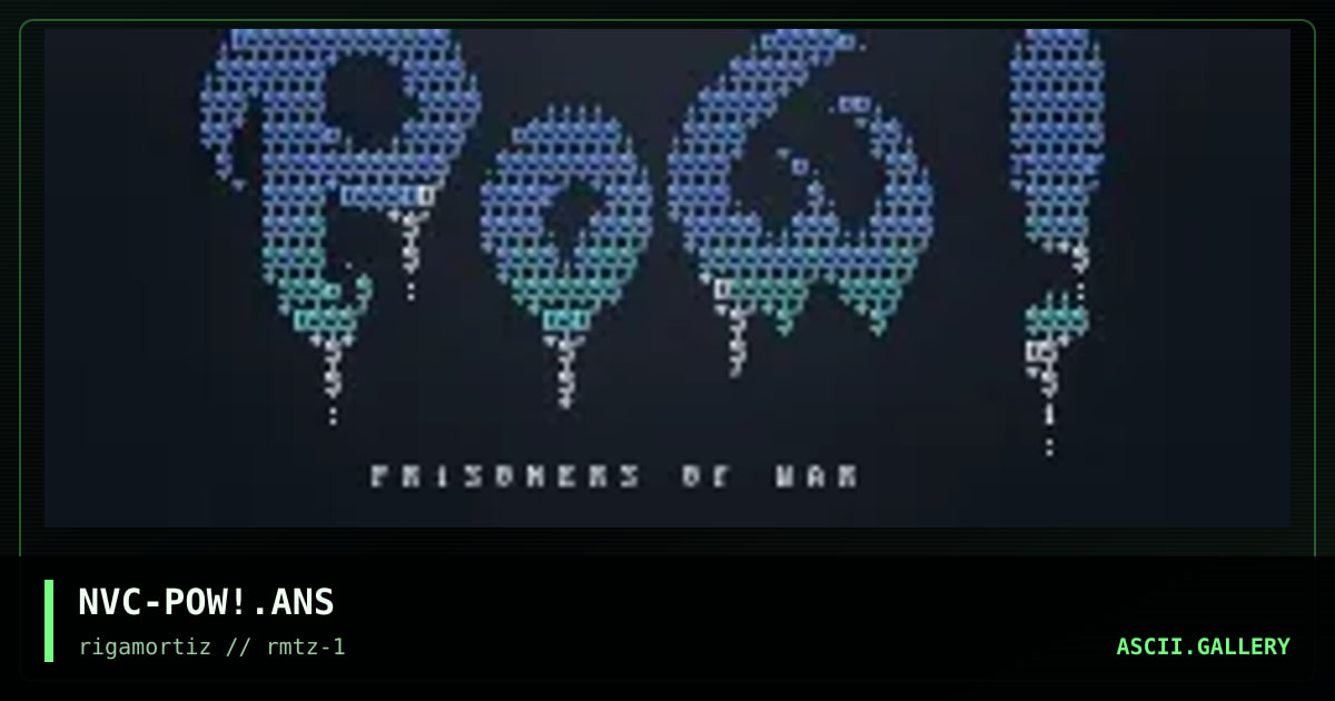 color ascii / P0W, by novice, 1996