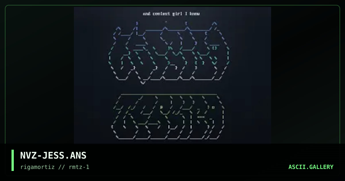 some asciis ..., by novice, 1996