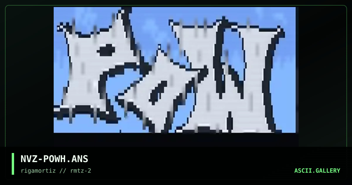 P0W WHQ (bokz ansi), by nvz, 1996