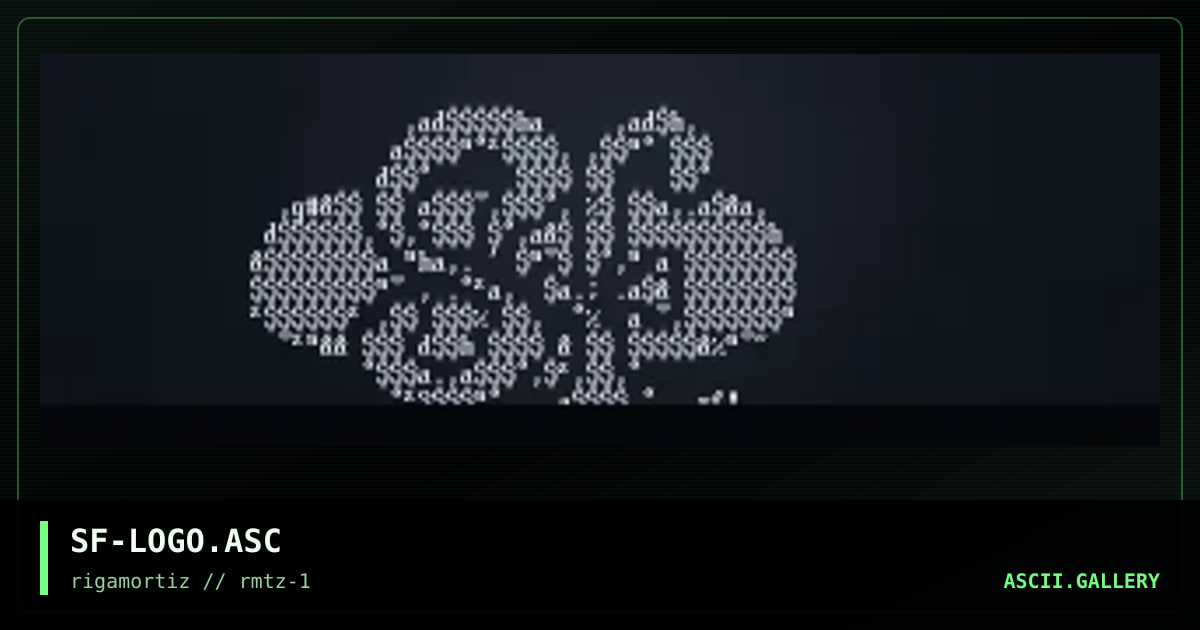 SF-LOGO.ASC, by spitfire, 1996