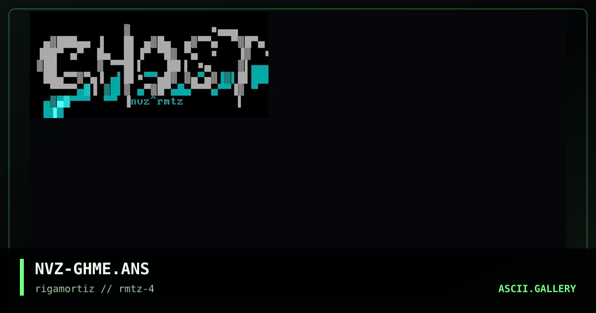 GhostMenu, by nvz, 1996