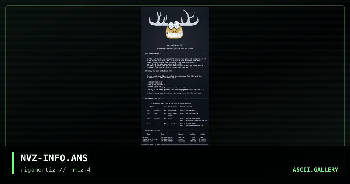 RMTZ INFO FILE, by nvz, 1996