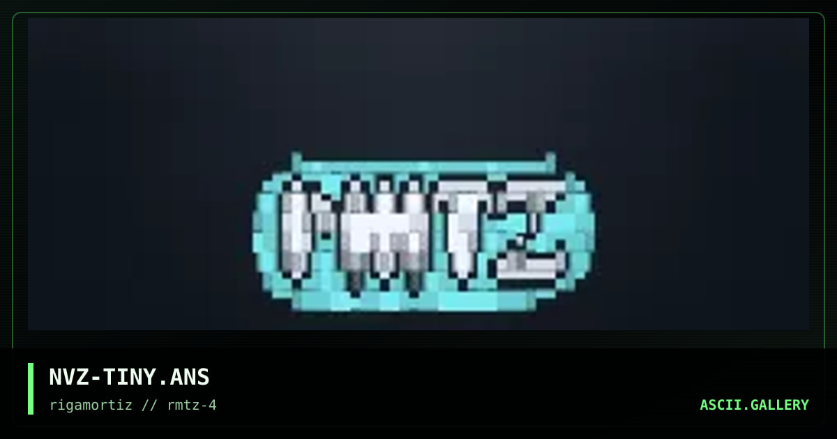 a tiny little logo, by nvz, 1996