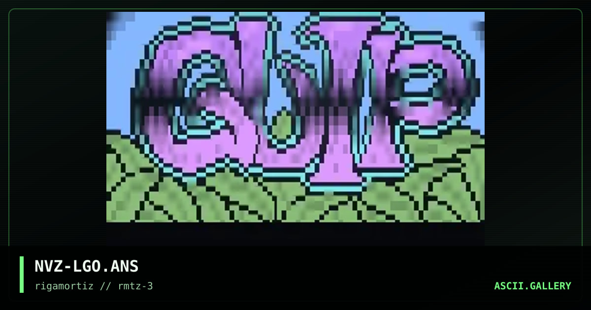 compo ANSi by nvz^rmtz (gulp), by nvz, 1996