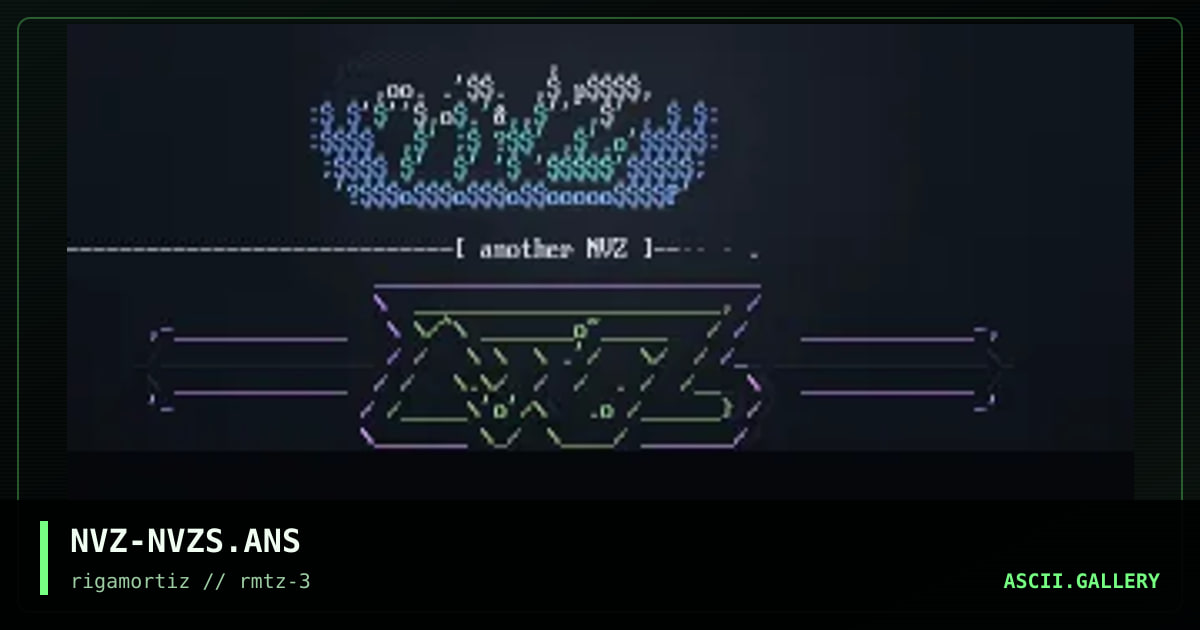 2 colored nvz-logos, by nvz, 1996