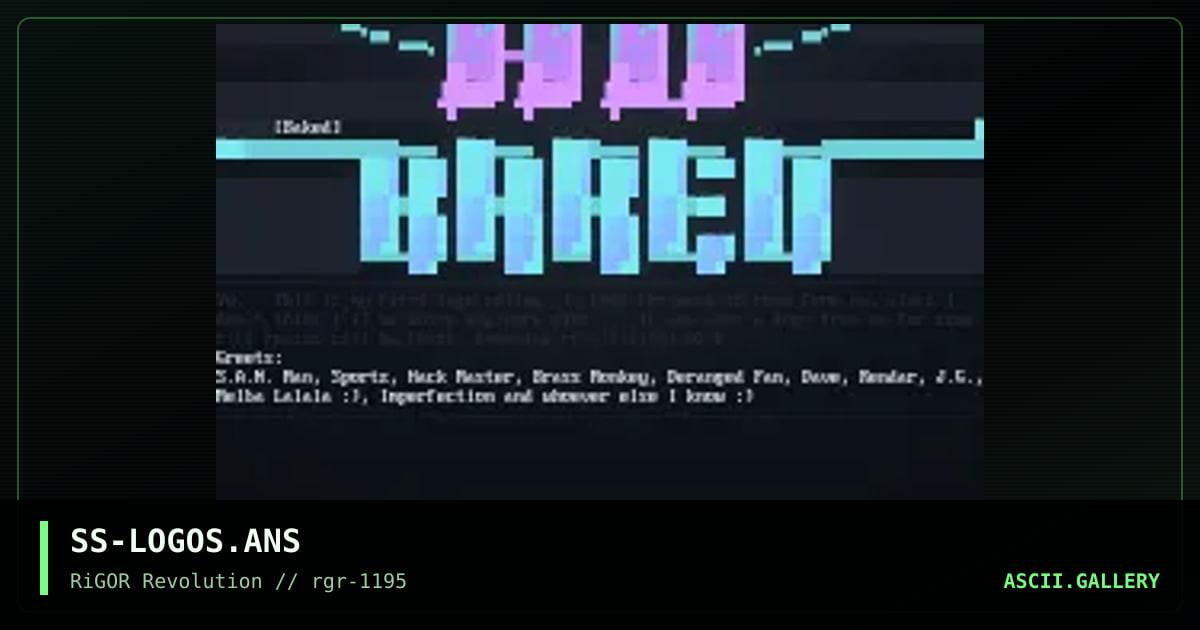Logo Cluster, by skippers son, 1995