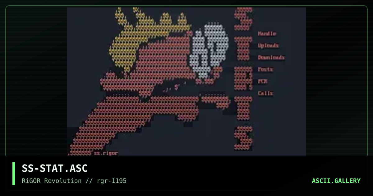 Stats Screen, by skippers son, 1995