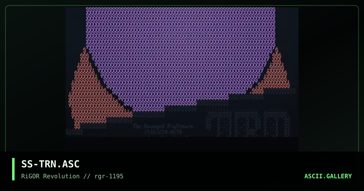 The Ravaged Nightmare, by skippers son, 1995