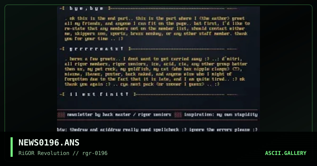 January 96', by hack master, 1996