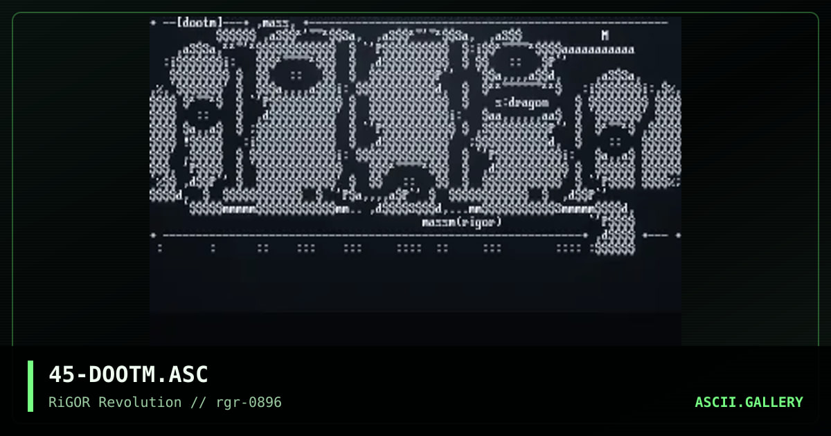 Dootm, by mass murderer, 1996