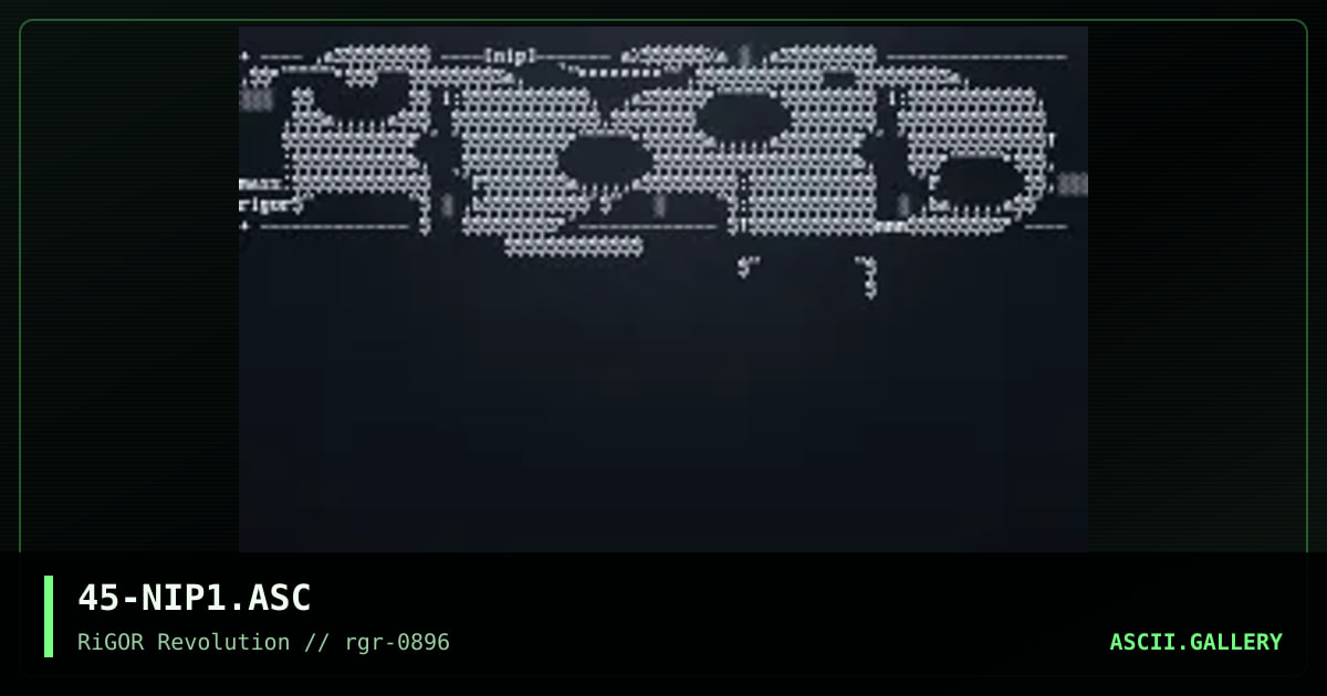 Nip, by mass murderer, 1996