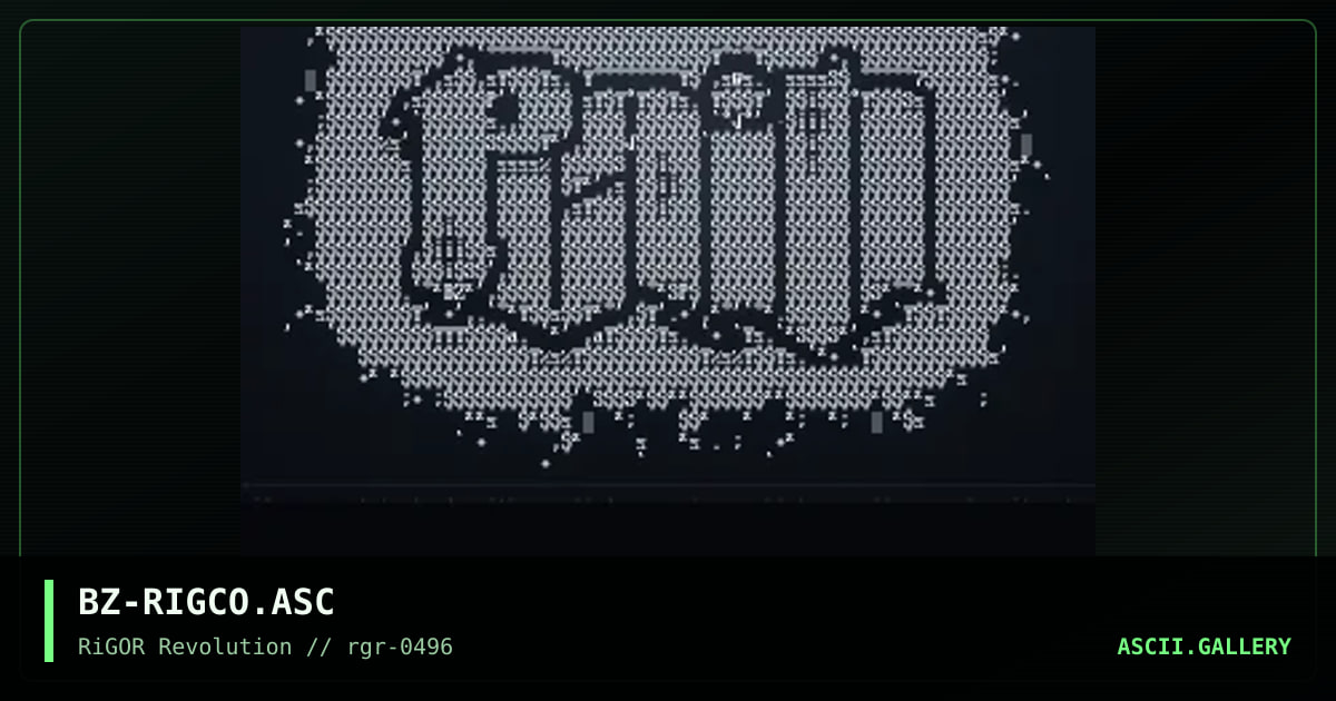Ascii Collection, by blatz, 1996