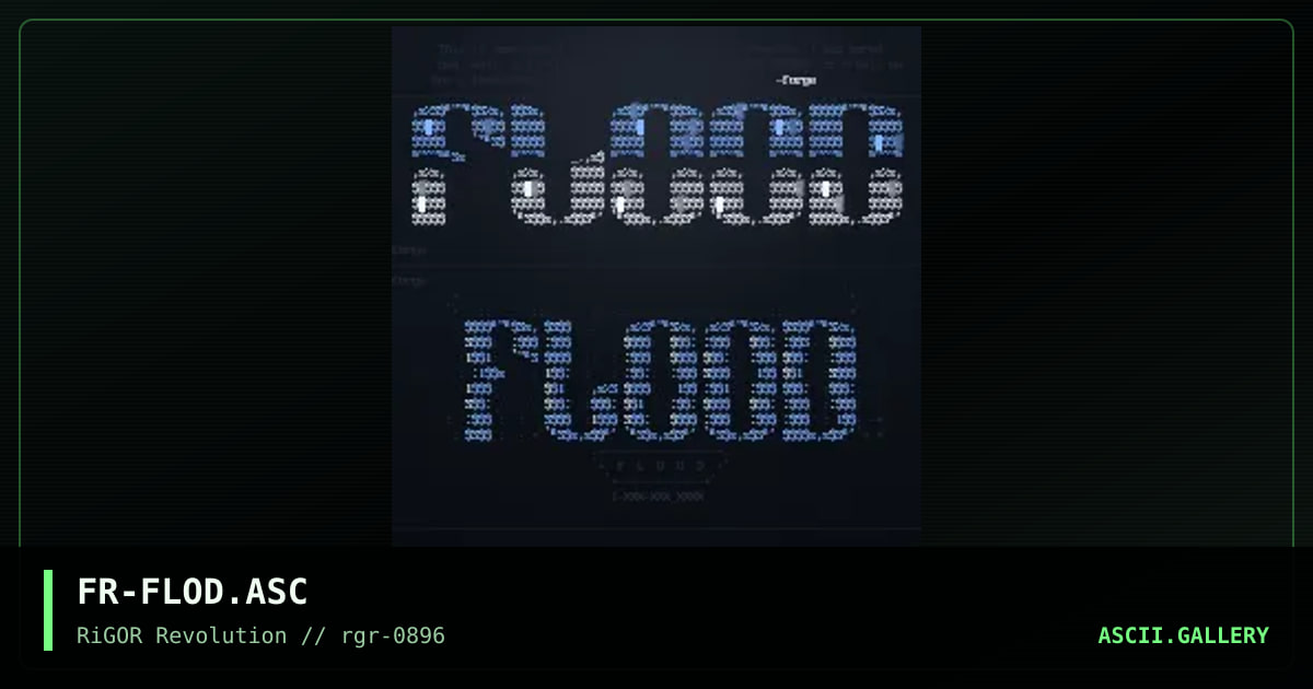 Flood Colly, by forge, 1996