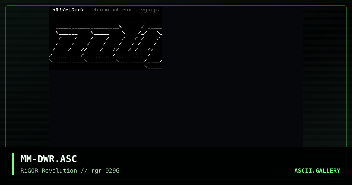 Downwind Run, by mass murderer, 1996