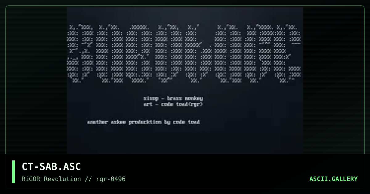 Sabotage, by code toad, 1996