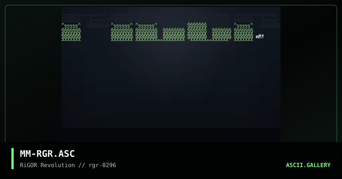 Rigor Logo, by mass murderer, 1996