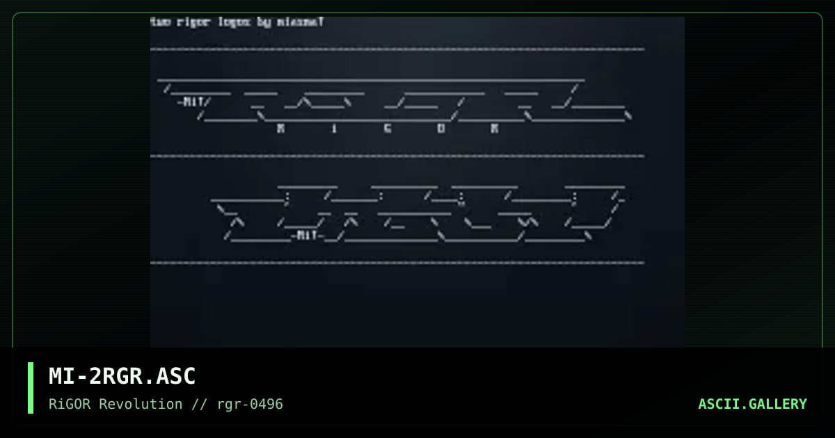 Rigor Logos, by miasma, 1996
