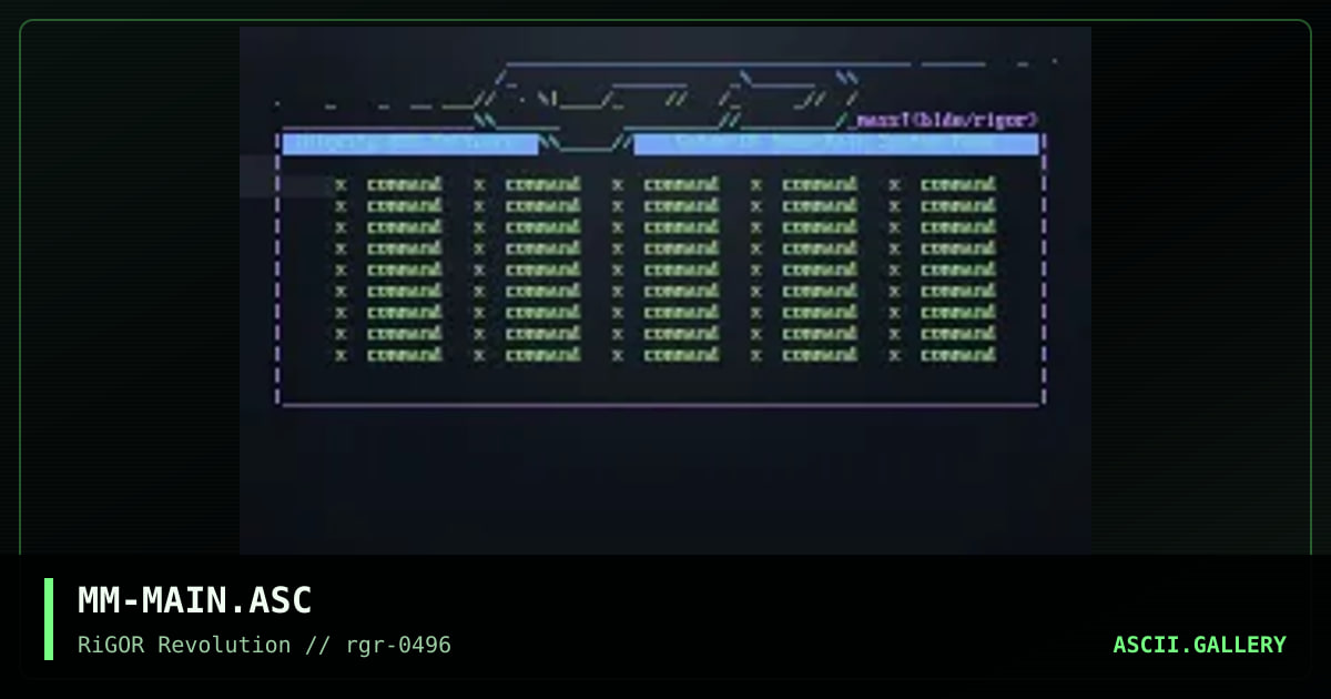 GOD Menu, by mass murderer, 1996
