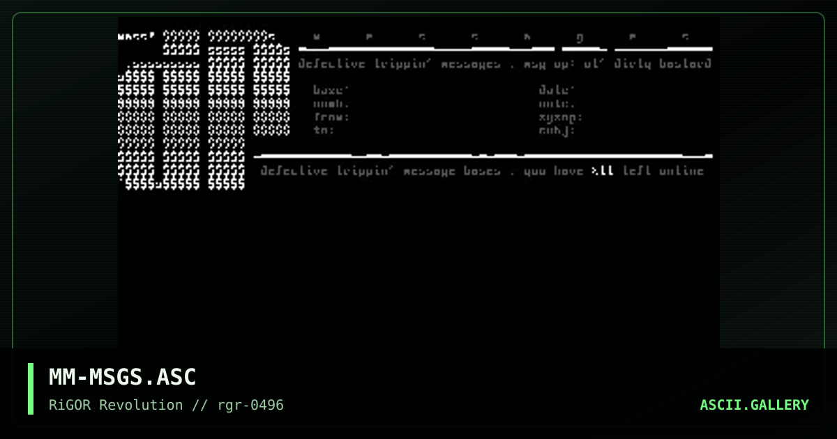 Msg Header, by mass murderer, 1996