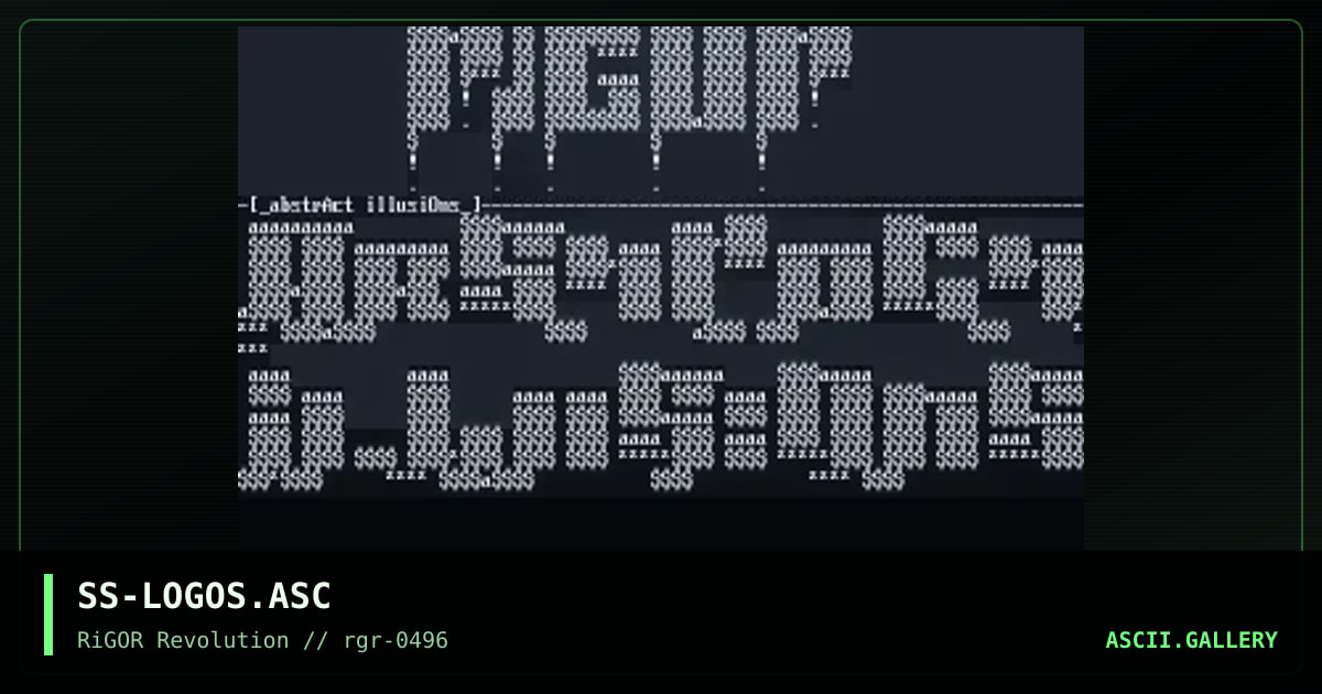 Ascii Collection, by skippers son, 1996