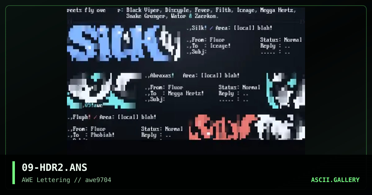 Headers #02, by fluor, 1997