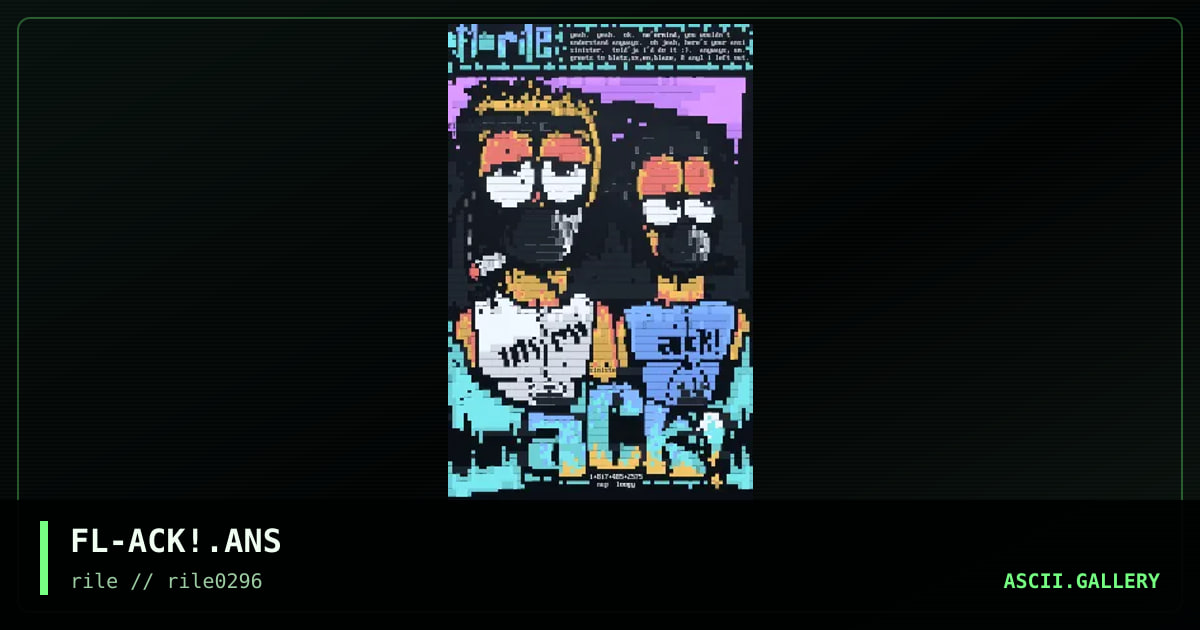 aCK!, and stuff .., by flame, 1996