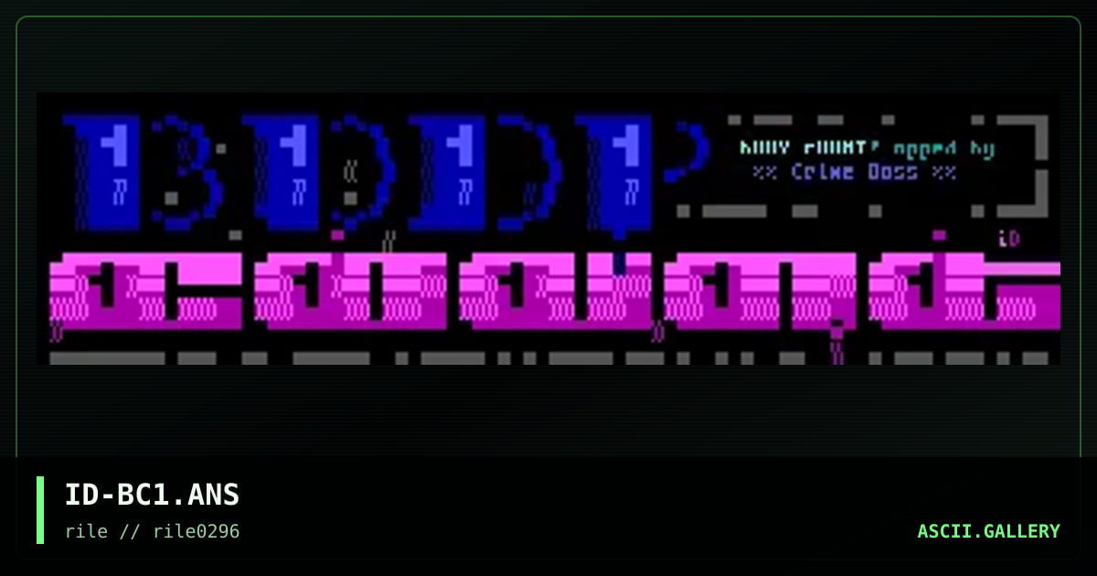 body count!, by idrosynth, 1996