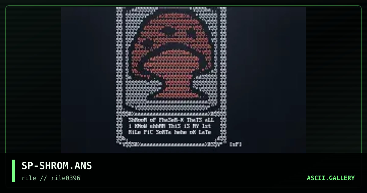 ShRooM, by speed, 1996