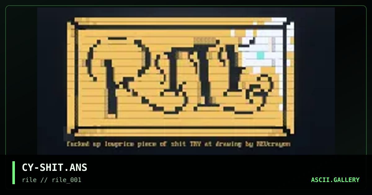 FUCK, by crayon, 1997