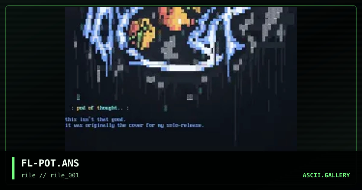 pod of thought.  think., by flame, 1997