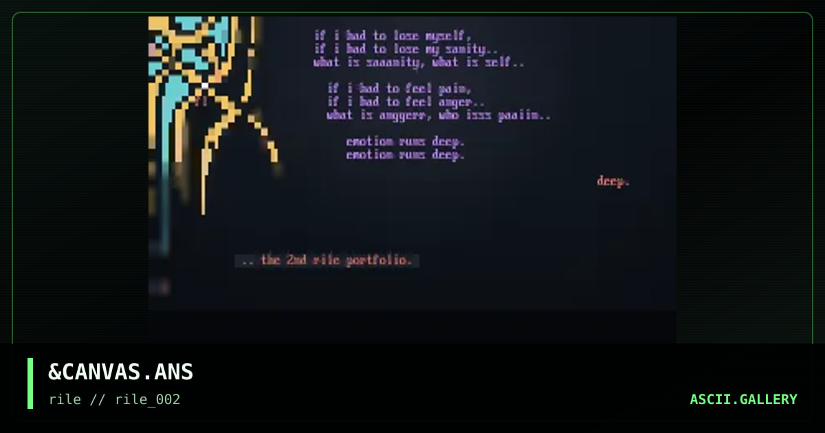 poem., by flame, 1997