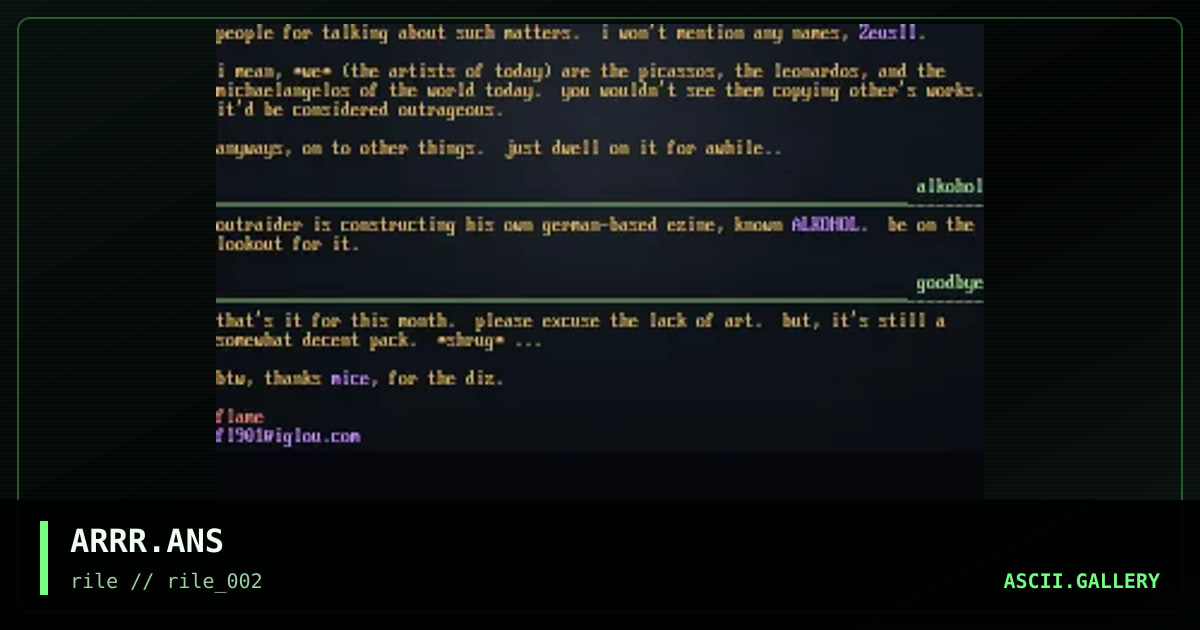 some info stuff., by rile, 1997