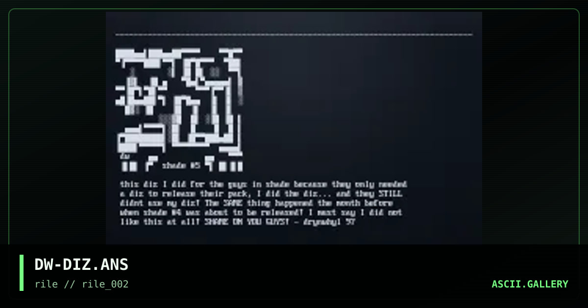 some diz's, by drynwhyl, 1997