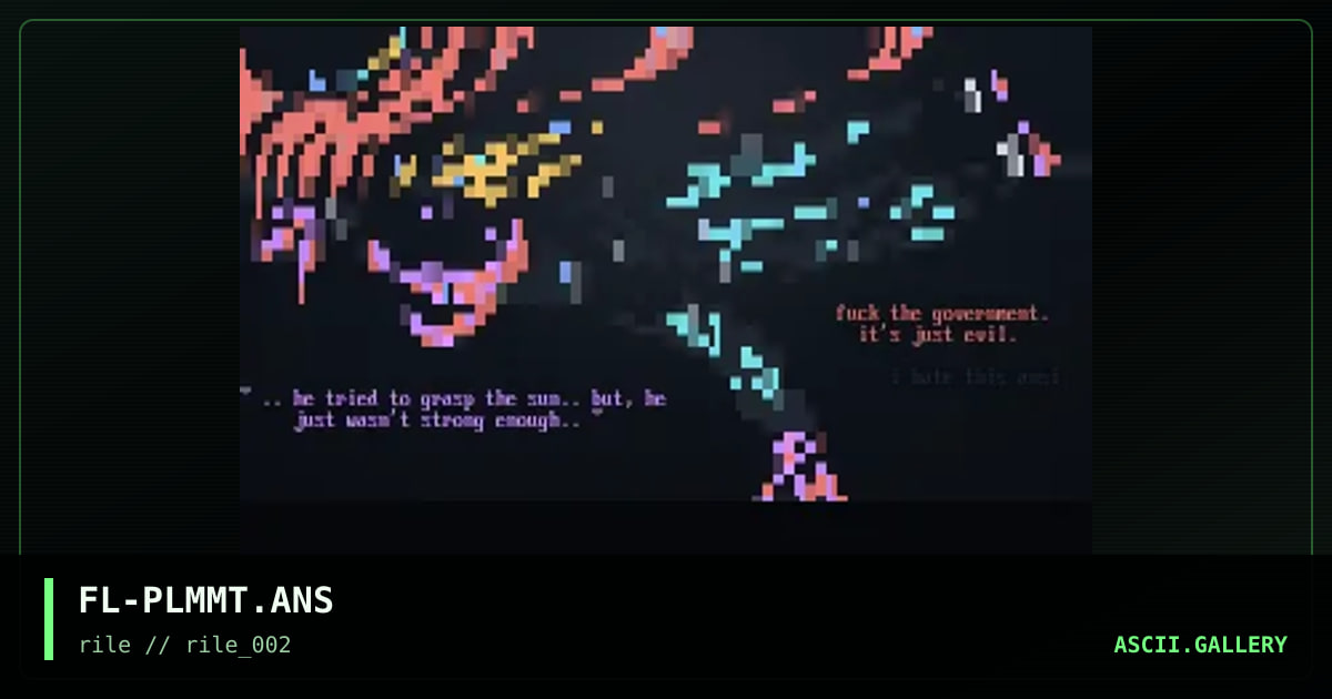 plummet.  from blender., by flame, 1997