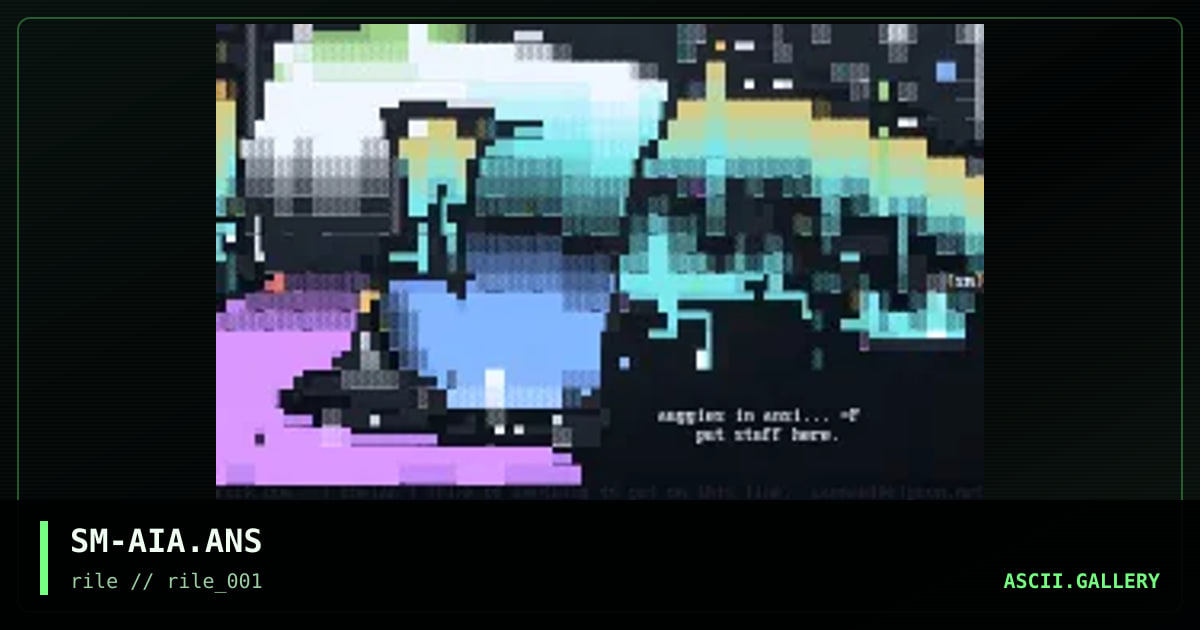 auggies in ansi, by sammael, 1997