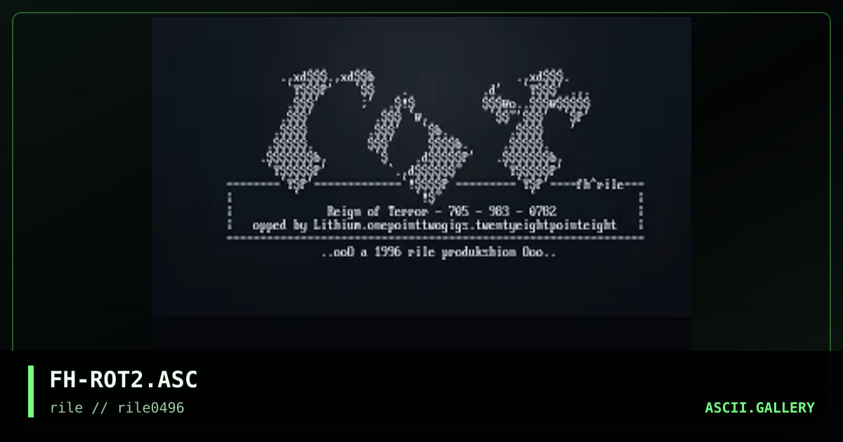rOT, by flesh, 1996