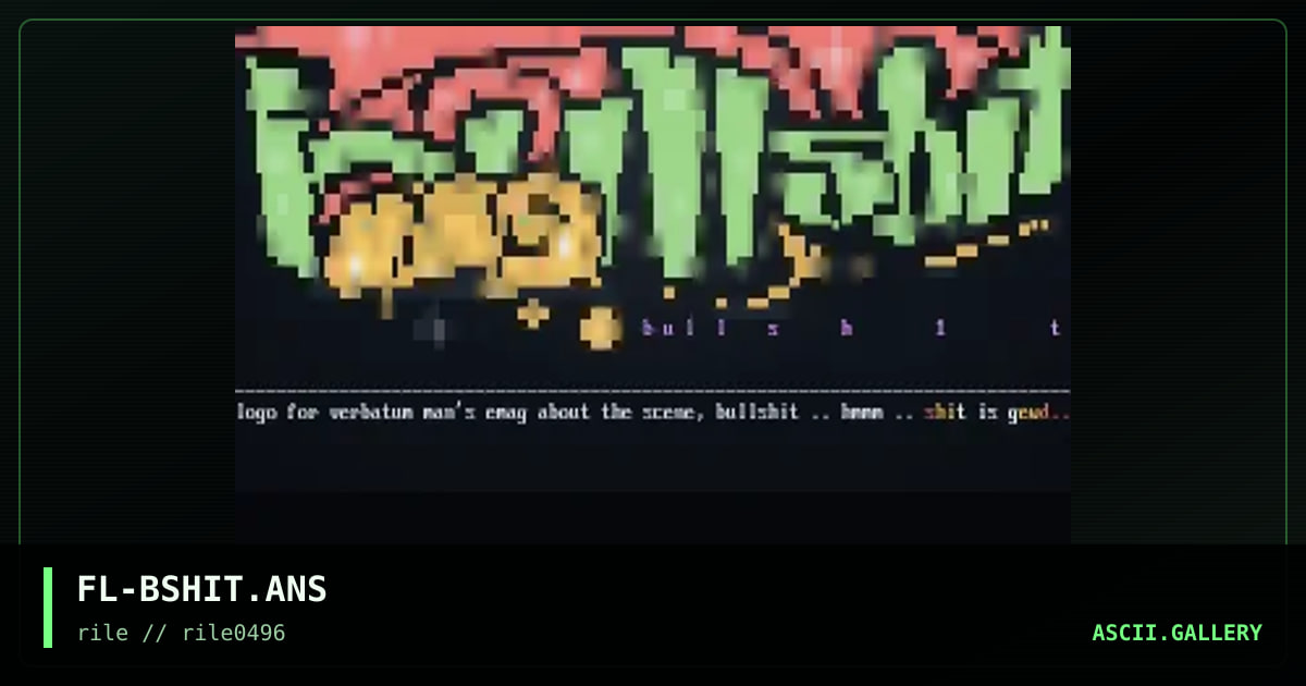 bullsh1t emag, by flame, 1996