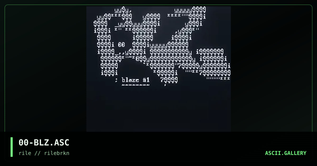 blaze diz, by wave, 1997