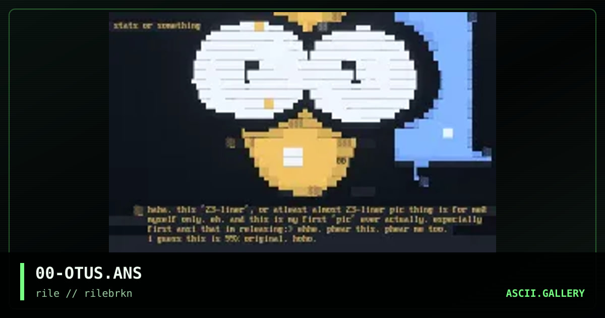 a stats screen for me., by wave, 1997