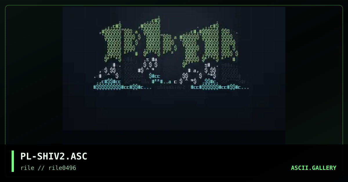 shivakio/tew, by plastique, 1996