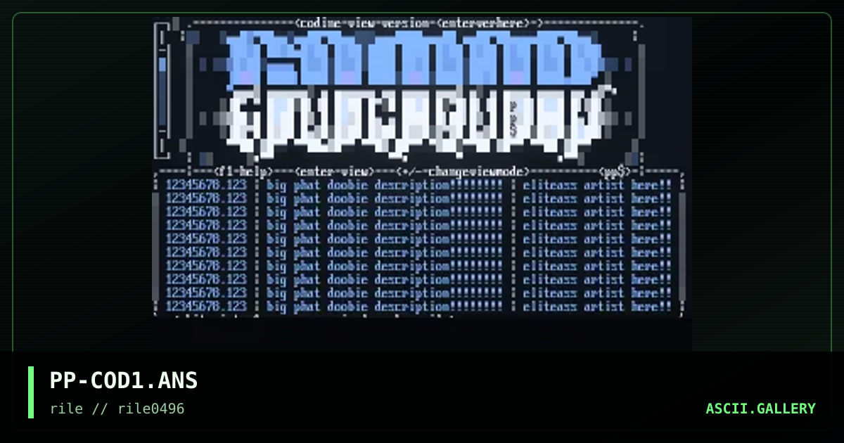 codineview interface, by pixel pusher, 1996